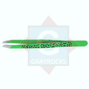 Pinzas de pestañas de acero inoxidable de diseño personalizado de alta calidad, herramientas de belleza de Punta inclinada de precisión para cejas para extensión de pestañas - Product Image 6