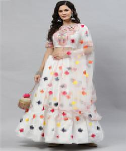 Impression numérique en coton rayonne à la mode avec séquence de broderie Lehenga Choli avec Dupatta Party Wear Meilleur prix Textile Ethnique Shalwar Kameez - Product Image 1