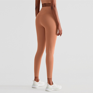 กางเกงเลกกิ้งโยคะเอวสูงไร้ตะเข็บแบบลำลอง ระบายอากาศได้ดี ทนต่อการเกี่ยวขาด น้ำหนักเบา ผลิตจากผ้าสแปนเด็กซ์/ไนลอน สำหรับผู้หญิง ขายส่ง - Product Image 6