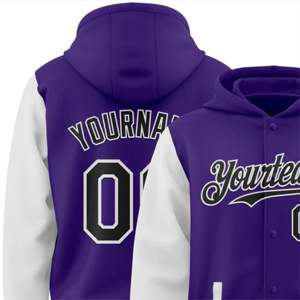 Sweat à capuche de sport pour hommes sur mesure Quickdry 100% coton Style bouton unique automne couleur unie Logo impression vêtements de sport légers - Product Image 5