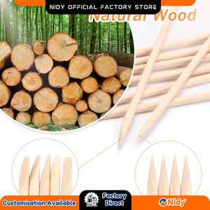 NIDY Spatule en bois jetable multi-usages Outil de nettoyage artisanal pour les soins à domicile Ameublement Literie Produit de beauté et de soins personnels - Product Image 3