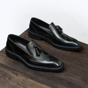 รองเท้าหนังกลับนิ่มแบบ Brogue ขอบเจาะรู พื้นรองเท้าน้ำหนักเบา รองเท้าลำลองสำหรับผู้ชาย รองเท้าแฟชั่น - Product Image 2