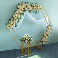 Nouveaux accessoires fleur anniversaire dos gouttes arche pour mariage scène support arrière-plan bienvenue fleur en fer support route plomb décoration