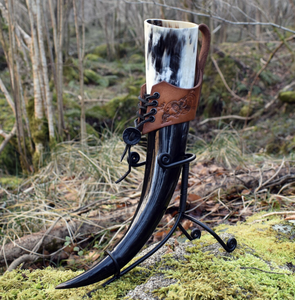 Genuino vikingo beber cuerno Animal estilo náutico tallado soporte de Metal ecológico decoración del hogar FIESTA DE Navidad regalo de recuerdo - Product Image 4