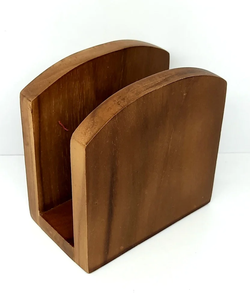 Servilletero rústico de madera de Acacia para decoración de granja, servilletero de campo duradero para mesa de cocina y encimeras - Product Image 1