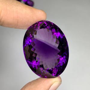 Gema Suelta de Amatista Púrpura Natural de Grado AA, Corte Ovalado, Elegante, para Anillo de Joyería - Product Image 6