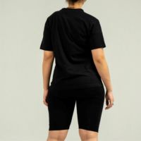 Ensemble short et t-shirt de motard deux pièces pour femme-Vêtements de sport confortables et élégants, parfaits pour les tenues décontractées et les tenues d'été