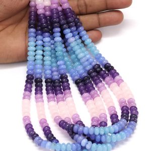 Cuentas Redondas de Cuarzo Multicolores: Cuentas de Piedras Preciosas Lisas AAA para Manualidades - Product Image 1