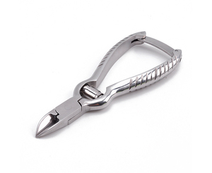 Cortaúñas profesional de acero inoxidable, barril de acero inoxidable de alta calidad, con resorte, para uñas gruesas y mutadas - Product Image 3