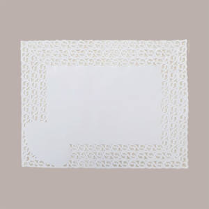 50 Pcs 40x50cm White Rectangular Lace <b>Doilies</b> Greaseproof Paper Scalloped Cake Decorating Supplies - Product Image 1