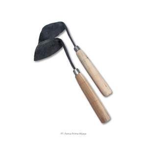 Mini houe de jardin de haute qualité en acier à haute teneur en carbone, outil de désherbage de 35 cm avec manche en bois pour l'élimination du mousse et de l'herbe - Product Image 2