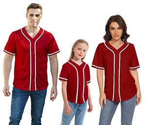 T-shirts décontractés de sport d'été à manches courtes maman et moi papa famille correspondant Baseball & Softball tenues T-shirt pour hommes - Product Image 3