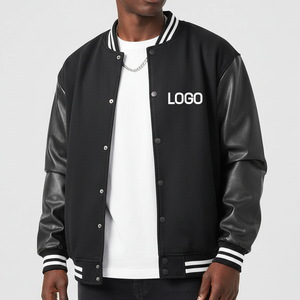 Veste universitaire à capuche avant en toile imperméable coupe-vent respirante pour homme, taille plus, vente en gros OEM personnalisée - Product Image 5