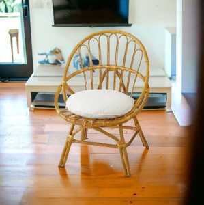 เก้าอี้หวายธรรมชาติไม่เหมือนใครเก้าอี้หวายระเบียงคาเฟ่เฟอร์นิเจอร์สำหรับลานบ้านเก้าอี้สวนตกแต่งบ้าน - Product Image 2