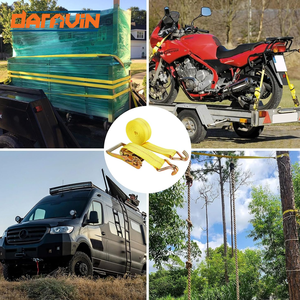 Nhiệm Vụ Nặng Nề 4 Tấn 50Mm Hàng Hóa Lashing Vành Đai 8M Tie Xuống Ratchet Dây Đeo Với Đôi J Móc Việt Nam Nhà Sản Xuất Cho Hậu Cần - Product Image 5