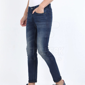 กางเกงยีนส์สำหรับผู้ชายผ้าคอตตอน100% น้ำหนักเบาระบายอากาศได้ดีปรับแต่งดีไซน์ของคุณเอง - Product Image 2