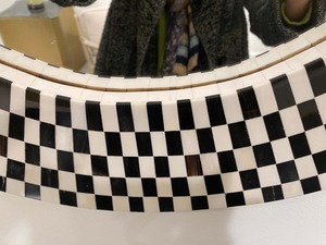 Cadre de miroir en corne et MDF fait à la main Miroir de courtoisie décoratif en incrustation de corne naturelle Miroir mural élégant pour la maison - Product Image 3