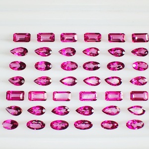 เครื่องประดับบุษราคัมสีชมพูธรรมชาติคุณภาพดีคุณภาพสูงพลอยให้ความร้อนมีเฉดสีสดใสสวยงามได้รับการรับรองจากโรงงาน - Product Image 1