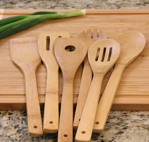 Grossiste Ensemble d'ustensiles de cuisine en bambou de haute qualité et bon marché avec support Bambou naturel écologique 100% fabriqué au Vietnam - Product Image 3