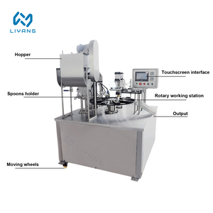 <span class=keywords><strong>Machine</strong></span> de remplissage rotative multifonctionnelle entièrement automatique pour liquides et miel, avec scellage sous film, idéale pour les petites entreprises - Product Image 3