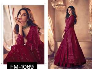Dernières femmes portent robe pour mariage porter costume pour les femmes robe pakistanaise longues robes Anarkali style Salwar costume avec travail lourd - Product Image 4