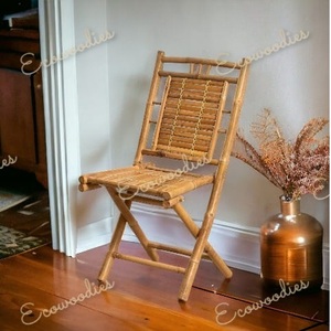 Bamboo Handmade Modern Light Weight Eco-Friendly <b>Folding</b> Adirondack Chair for Outdoor Indoor Use Park Living Room Courtyard - Product Image 4