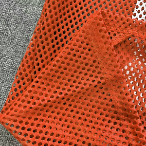 Chemise en maille courte pour femmes, tissu extensible respirant, vêtements de sport, vente en gros - Product Image 6
