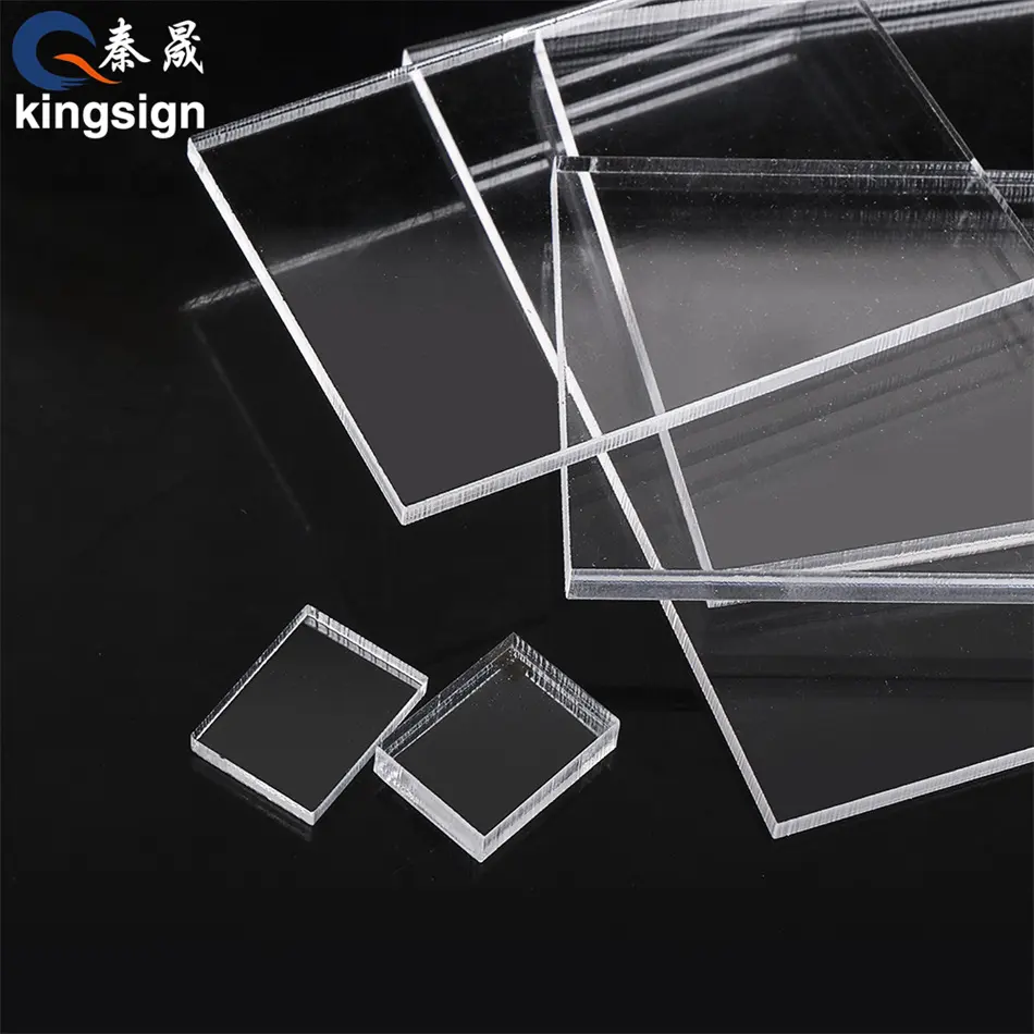 KINGSIGN Anti Scratch 4-8 Grade Hardness 2mm 3mm 4mm 5mm 8mm 10mm Acrylic Sheet Transparent Plexiglass Sheet