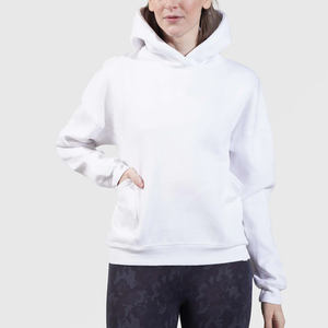 Sweat-shirts à capuche courts unisexes personnalisés de qualité supérieure, 100% coton, anti-rides, respirants, à fermeture éclair, pour femmes - Product Image 1