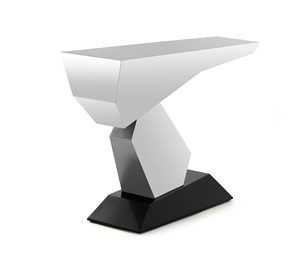 Venta caliente Diseño antiguo Mesa de metal sólido Incrustaciones de hueso Consola Muebles de metal de lujo Dormitorio Precio de fábrica directo - Product Image 6