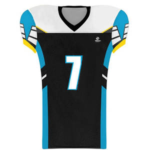 Écussons personnalisés ensemble d'uniformes de football américain sans manches porter les meilleures ventes de kit de football américain de qualité d'uniforme de sublimation - Product Image 5