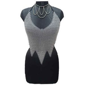 ชุดคอสเพลย์แฟชันยุคกลางทำด้วยมือห่วงโซ่อลูมิเนียมประดับกระดุมที่ทันสมัยสำหรับ Ren Fairs ฮาโลวีนและโลหะ - Product Image 5