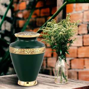 Urnas de cremación de color personalizadas a precio de fábrica al por mayor para cenizas, recuerdo conmemorativo, urnas funerarias decorativas para adultos, jarrones para entierro. - Product Image 4