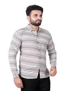 Camisa informal de diseñador para hombre de alta calidad Tela transpirable para exportaciones a precio mayorista - Product Image 3