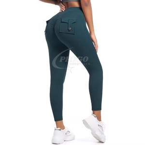 Leggings de Compresión Deportivos para Mujer con Logotipo Personalizado al por Mayor, Ropa Deportiva para Mujer, Pantalones de Yoga de Alta Elasticidad con Bolsillos, Nuevo - Product Image 4