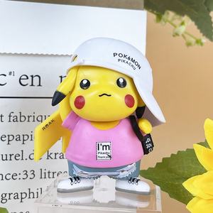 Pokem <span class=keywords><strong>Anime</strong></span> figurine Kawaii Pika-chu l'<span class=keywords><strong>anime</strong></span> homme jouets pour enfants cadeaux bureau configuration ornement - Product Image 5