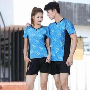 Uniformes de tennis respirants de haute qualité en maille 100% polyester pour hommes, jupes de tennis imprimées par transfert thermique pour femmes, équipe personnalisée - Product Image 3