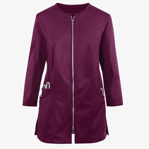 Verano nueva llegada estilo mujer Scrubs uniformes conjuntos de manga larga de trabajo Casual Top y pantalones conjunto uniformes de Hospital conjuntos - Product Image 1