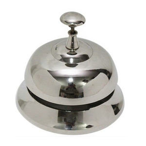 Campana de escritorio de piña de aluminio con acabado antiguo con impresión personalizada, campana de mesa de nuevo estilo, venta por proveedor de fabricante indio - Product Image 4