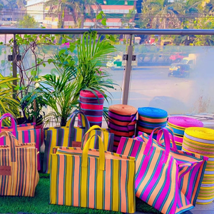 Sacs à provisions en PP recyclé sur le marché du nylon indien avec pochette Sac à linge durable en plastique polypropylène fabriqué en Inde - Product Image 1