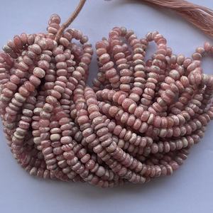 Piedra Rodocrosita Natural de 6mm, 8mm, 10mm, cuentas de Rondelle lisas, hebras de piedras preciosas semipreciosas, precio al por mayor, fabricación de joyas - Product Image 3