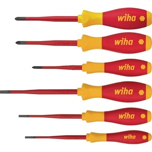 Ensemble de tournevis VDE WIHA Slim Fix 3201 K601 de 6 pièces, fente/PH/+-(SL/PZD) pour une réparation facile, produit promotionnel - Product Image 1