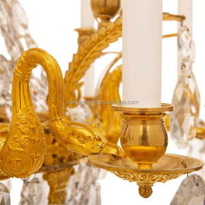 Lustre en ornement <span class=keywords><strong>de</strong></span> style français, grand chandelier en cristal, luxueux pour résidence, palais, villa, 24 ampoules, personnalisable - Product Image 4