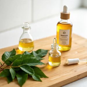 Huile de Neem indienne 100% pure et biologique |   Pressé à froid |   Vente en gros en marque blanche |   Huile Végétale Naturelle pour les Soins des Cheveux et de la Peau |   Huiles - Product Image 1