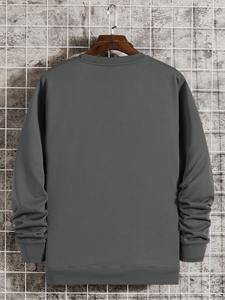 Venta al por mayor de moda de los hombres sudadera Casual de manga larga pulóver sudaderas de diseño personalizado de los hombres sudadera - Product Image 4