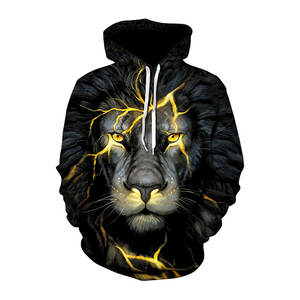 Sudadera con Capucha de Punto Casual de Verano para Hombre, de Alta Calidad, Sublimada, Personalizable, con Cremallera, de Poliéster, Algodón y Felpa, con Estampado de Calaveras - Product Image 1