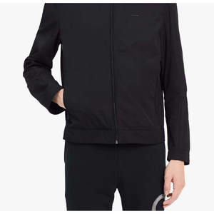 Calvin Klein <b>Men's</b> XX-Large Black <b>Leather</b> <b>Jacket</b> Lightweight Water Proof Sporty Style Zippered Collar Casual for Spring ODM - Product Image 3