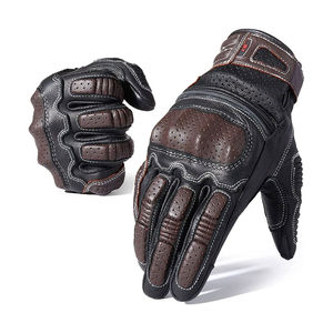 Guantes de Motociclismo de Cuero Unisex, los Mejores y Más Nuevos, Ropa Deportiva de Invierno, Transpirables, Impermeables y Resistentes al Viento - Product Image 1