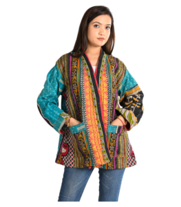 Manteau d'hiver chaud en coton veste matelassée à la main matelassée manteau court décontracté d'hiver pour femmes imprimé à la main veste à col en V avec ceinture - Product Image 4