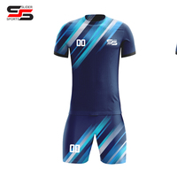 Maillots de football tendance 2024-2025 pour enfants, uniforme de football imprimé, vêtements de sport d'été à séchage rapide, 100% polyester, personnalisable